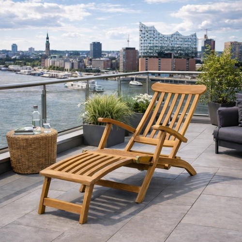 Teak liegestuhl kursi - teak,