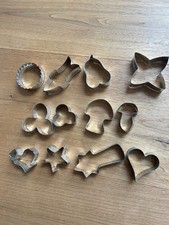 12 Formen für Ausstecherle Gebäck Herz Pilz Stern Ausstechformen