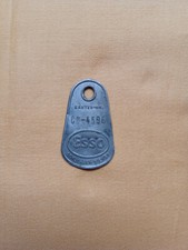 Rarität: Alte ESSO Schlüssel-Dienst Marke Metall