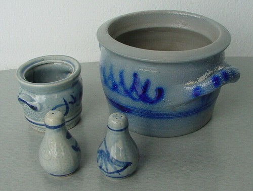 Steingut blau konvolut - steingut,