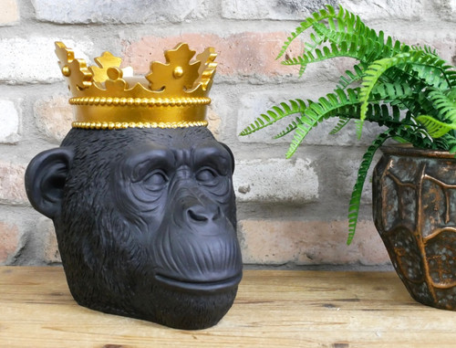 Schwarzer gorillakopf büste - schwarzer,
