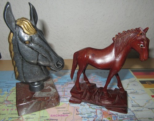Vintage skulptur statue pferd - vintage,
