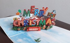 3D Pop Up Weihnachtskarte