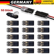 50x Auto Stecker Steckverbinder Steckverbindung 2 Polig Wasserdicht KFZ Kabel