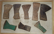 8 alte Axtköpfe, Axt, Beil