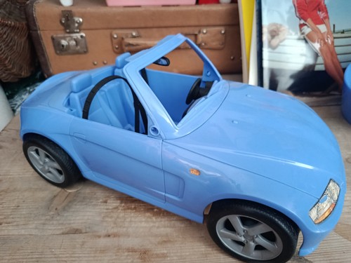 Barbie cabrio auto blau - blau,, aus