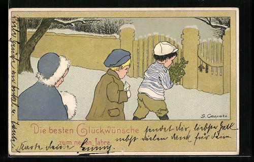 Künstler gertrud caspari - künstler-ak,