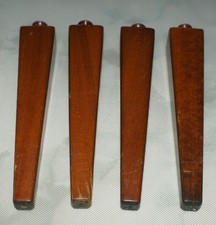 4 Schrankbeine - Echt Holz - Montage fertig - Vintage - 60er / 70er Jahre