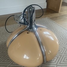 Seltene 70er HARVEY GUZZINI Acryl Pendelleuchte Mod 3000 QUADRIFOGLIO von L. MASSONI