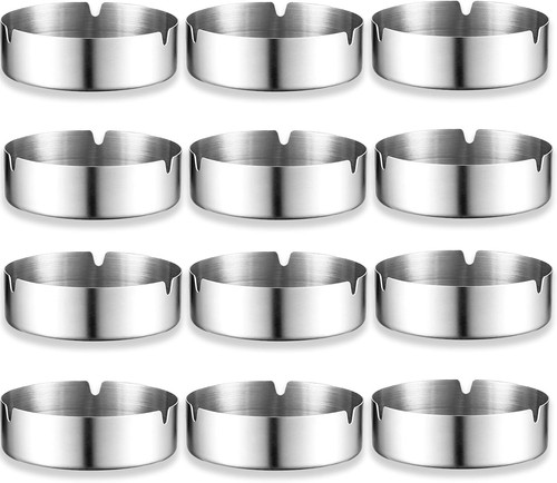Edelstahl aschenbecher set - set, 12