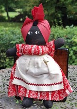 Trachten Schlenker Puppe Mammy Südstaaten USA alte Handarb. 20cm Rarität Sammler