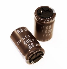 2x Elko Kondensator radial 68µF 400V 105°C EKXJ401EIJ680ML25S  #717023