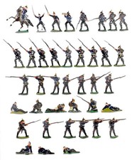 (06030) Preußen 1870/71, Infanterie im Gefecht, 28-30mm, Heinrichsen, OB