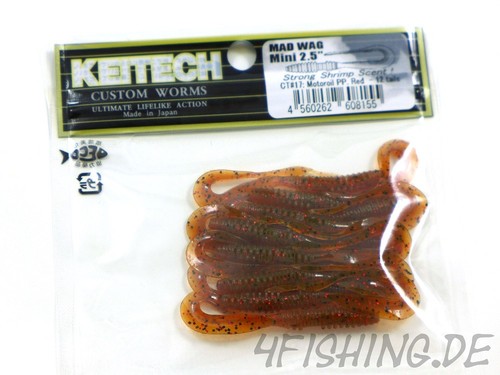 Keitech mad wag mini - keitech, 2,5"
