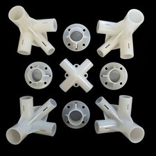 9Pcs 32/25 / 19mm Ersatzteile für 3x3m Pavillon Markisenzelt Füße Eckverbinder