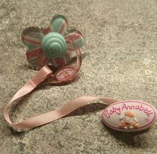 Schnuller Nuckel Baby Annabell mit Clip** wie NEU
