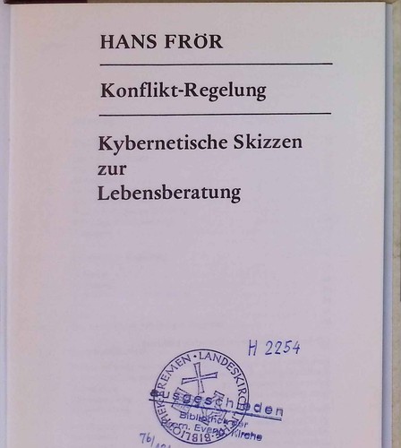 Konflikt regelung kybernet - :,