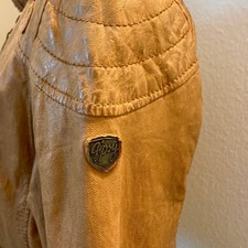 Leder Jacke Gipsy, Cognac, Gr