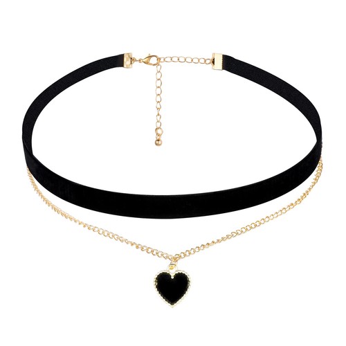 Choker halskette schwarz - choker,
