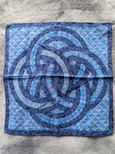 Reni  Einstecktuch  Blautöne  32 x 32  Seide