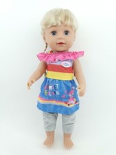 Zapf 830345 BABY born Sister DEFEKT 43cm Puppe mit Haaren und 6 Funktionen