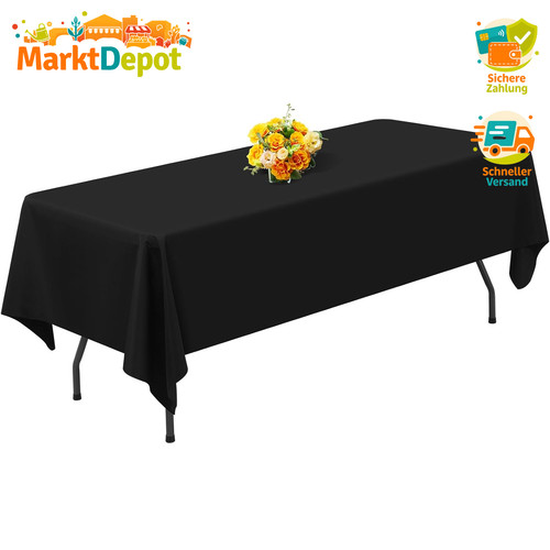 Tischdecke polyester schwarz - tischdecke,