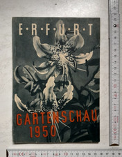 Altes orginales Werbeheft Gartenschau Erfurt 1950