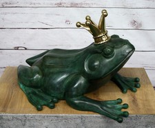 Bronzefigur großer Frosch mit