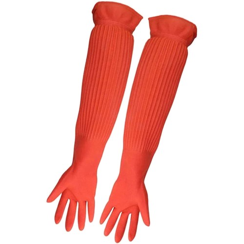 Lange gummihandschuhe für - ,
