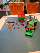 Playmobil Traktor mit Anhänger