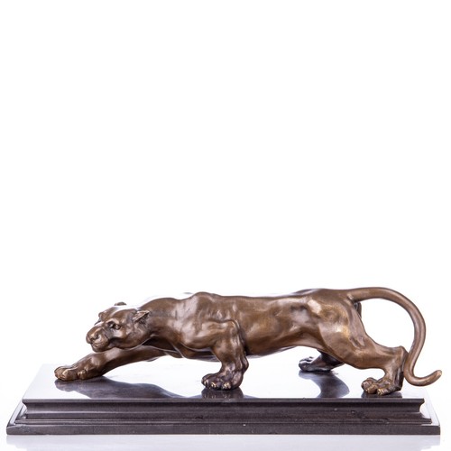 Bronze skulptur panther auf - bronze,