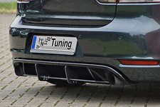 Racing Heckansatz Heckeinsatz Diffusor aus ABS für VW Golf 6 GTI + Edition 35