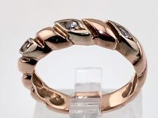 Ring russisches Gold 585 mit weißem Topas