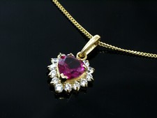 Goldkette mit herz - mit, anhänger