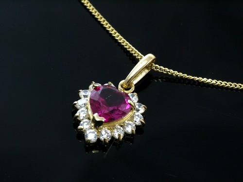 Goldkette mit herz - mit,