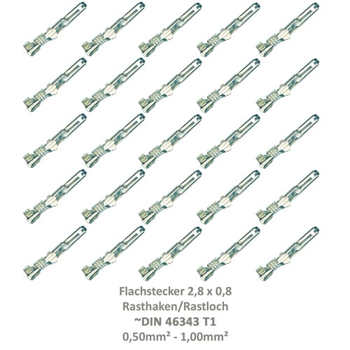 Flachstecker 8x0 8 - 25,