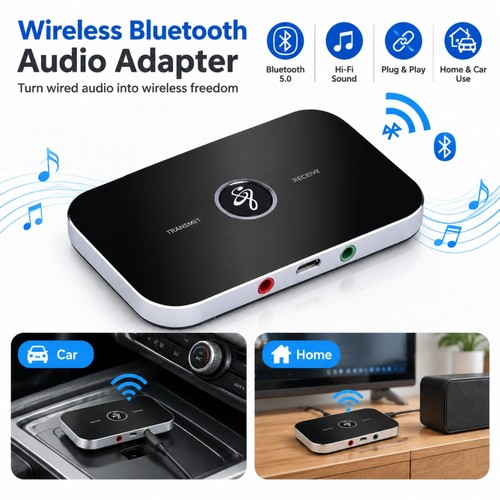 Bluetooth 2in1 aux audio - 5.0,