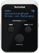 TechniSat DIGITRADIO mobil 2 - Tragbares DAB+/FM Mini-Radio mit Akku