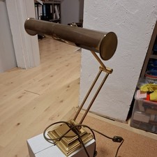 Sölken-Leuchten Tischlampe Tischleuchte Messing 2057 021 mit zwei neuen Birnen 