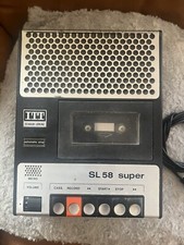 ✅ ITT Schaub Lorenz SL 58 Super Vintage Kassettenrecorder Player Selten