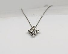 Top Halskette Weißgold 585er 45cm mit lupenreinem Diamant Brillant 1 Karat IF