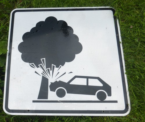 Altes verkehrsschild warnung - altes,