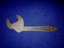 Einhänder Schraubenschlüssel Rohrzange antik Plattina No.1002/2 Chrom Vanadium