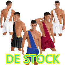 DE~Herren Gladiator Kostüm Ein-Schulter Harness Römisch Rocke Cosplay Clubwears
