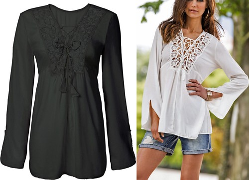 Tunika bluse hippie - ,