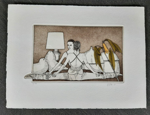 Original radierung von margrit - original,