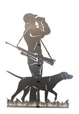 Figur Jäger mit Hund Höhe 78