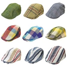 Leinen Stoff Baskenmütze