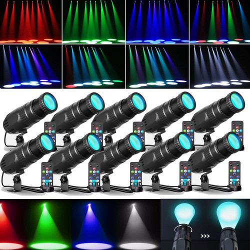 10x 20w rgbw led - 20w, pinspot