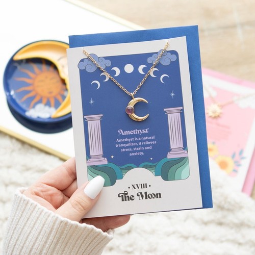 Der mond tarot grußkarte - grußkarte, &